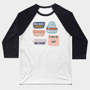 Kdrama Sticker Pack Baseball T-Shirt